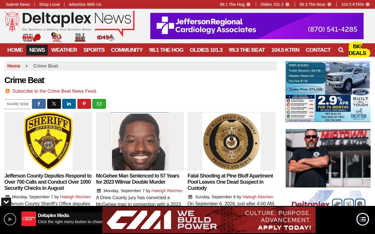 Jefferson County local crime news archive distinct from the official police blotter